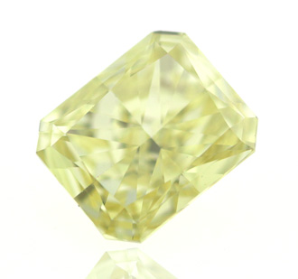 Fancy Intense Yellow Diamond, Radiant, 0.58 carat, VVS2 - B